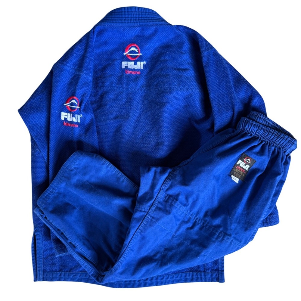 Fuji Kimono BJJ Gi Blue Martial Arts Uniform Set Jacket and Pants Size C2